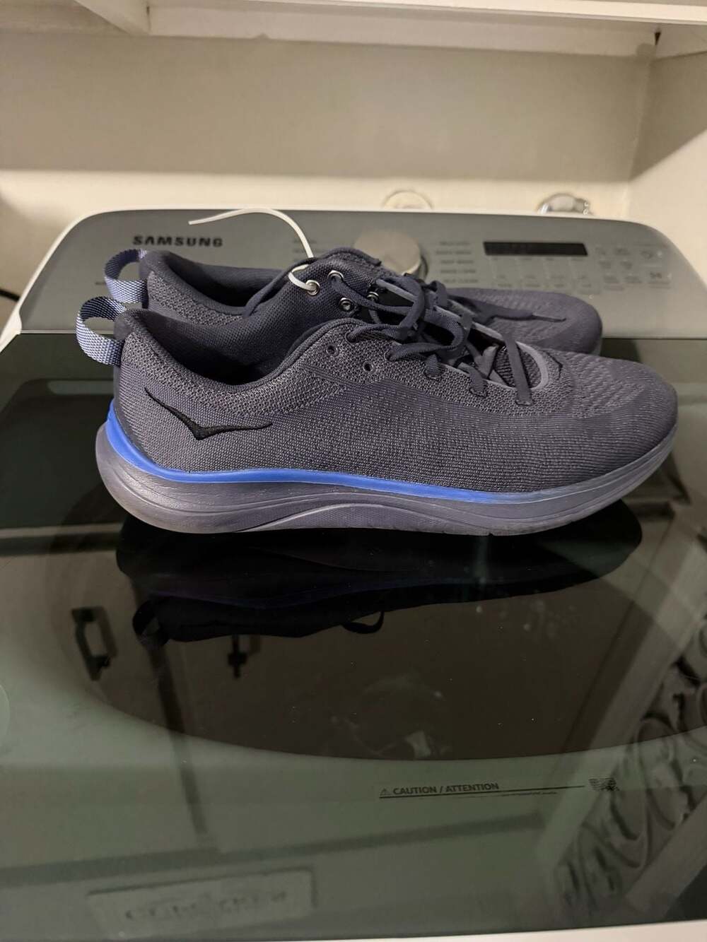 Hoka One One Hupana Flow Size 10.5 Dark Wave Navy Running Shoes